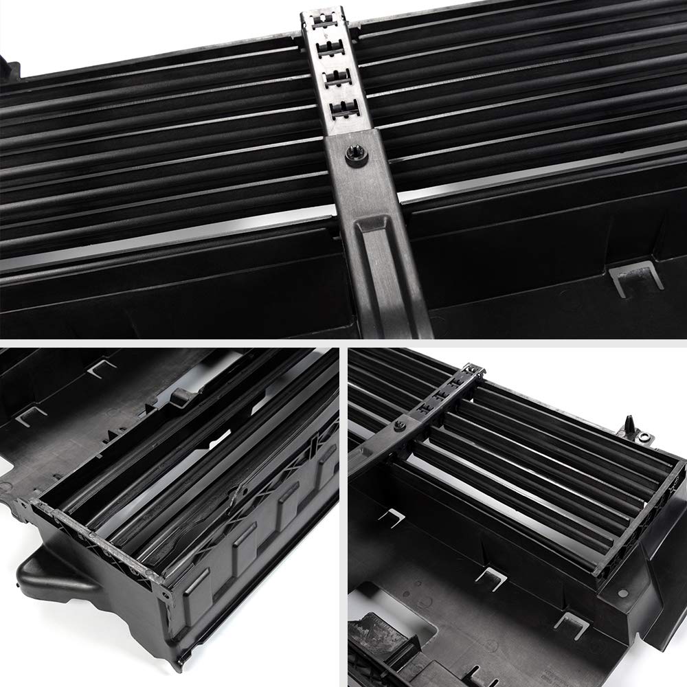 Front Radiator Control Grille Shutter Assembly without Actuator Compatible For Ford Fusion 2013 2014 2015 2016 DS7Z-8475-A