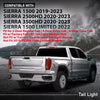 G-PLUS LED Tail Light Assembly Rear Brake Lamp Right Fit 2019-2023 GMC Sierra 1500,Fit 2020-2023 GMC Sierra 2500HD 3500HD,for w/Factory Full LED Tail Light Models Only 84565922 GM2801310 Red