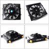 30 ROW AN10 Universal Engine Aluminum Oil Cooler Kit + 7" Electric Cooling Fan + Oil Filter Adapter Kit