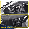 G-PLUS Headlights Assembly Compatible With 2013 2014 2015 Nissan Altima 4-Door Sedan Factory Style Automotive Halogen Model Headlamps (Clear Lens Black Housing Clear Reflector),faros delanteros