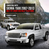 G-PLUS Fender Flares Compatible with GMC Sierra 1500 2007 2008 2009 2010 2011 2012 2013, Only Fit Short Bed 69.3" Fleetside Factory Style Smooth Black