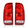 G-PLUS Pair Rear Tail Lights w/o Bulbs & Wire Harness Fit Ford F150 Stepside 1997-2004/ Fit Ford F250 1997-1999/ Fit F250 F350 F450 F550 Super Duty 1999-2007 F85Z13404CA faros traserosAssembly