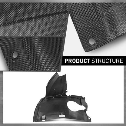 G-PLUS Front Left Fender Liner Inner Assembly, Compatible with Audi A3 2009-2011, Driver Side, 8P0821191D, AU1250108