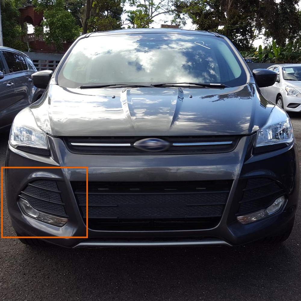 G-PLUS Front Lower Bumper Grill Cover Grille Insert Black Compatible with 2013-2016 Ford Escape S Sport Utility 4-DOOR Right Passenger Side FO1039124 CJ5Z-17E810-AA (American Version)