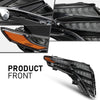 G-PLUS LED Headlights Front Headlamp Assembly Right Passenger, Compatible with Tucson 2021-2024, Clear Lens Black Housing Amber Reflector, 92208CW200, 92208-CW200 Bumper Headlamps,faros delanteros