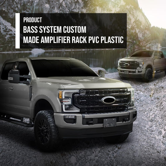 G-PLUS Bass System Custom Made Amplifier Rack 1/2 PVC Plastic Fit Most Popular Trucks/Suvs/Cars with A Lot of Space for Your Bass Amp and Epicenter Black