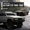G-PLUS TPE Dash Cover Dashboard Cover Compatible with Nissan Datsun 720 Pickup 1980-1986 Light Blue