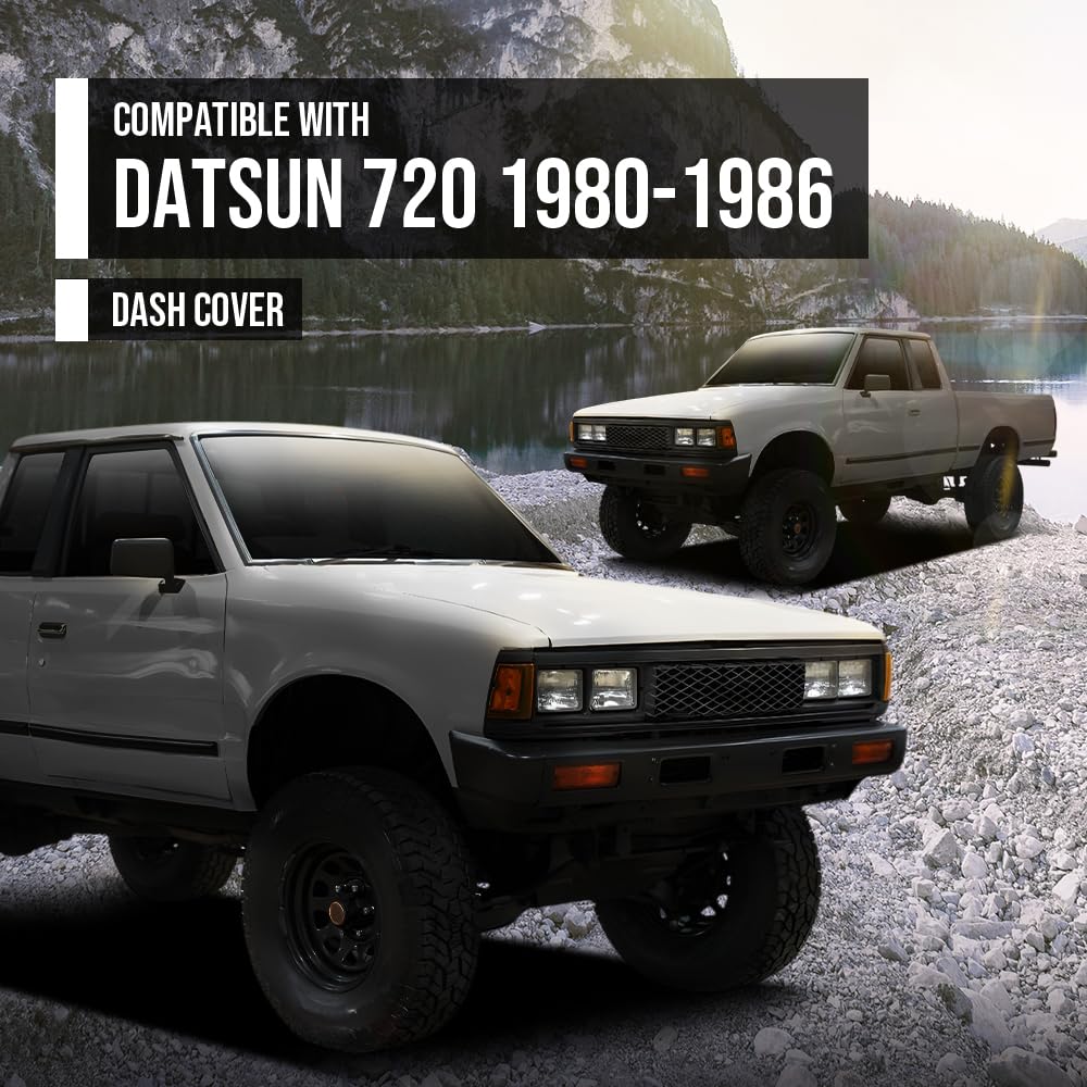 G-PLUS TPE Dash Cover Dashboard Cover Compatible with Nissan Datsun 720 Pickup 1980-1986 Light Blue