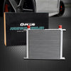 G-PLUS 30 Row AN10-10AN Universal Aluminum Engine Transmission Oil Cooler Color Silver