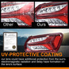G-PLUS LED Tail Light Lamp Compatible with Chevy Malibu 2019-2022 Passenger Rear Lamps Tail Lights Red Clear lens Chrome Houning 84595943 Luces Traseras Rear Brake Lamps Assembly Faros Traseros