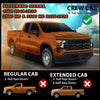G-PLUS in-Channel Side Window Vent Visor Deflectors Rain Guards Compatible with Chevy Silverado GMC Sierra 1500 2019-2026 4 PCS Smoky
