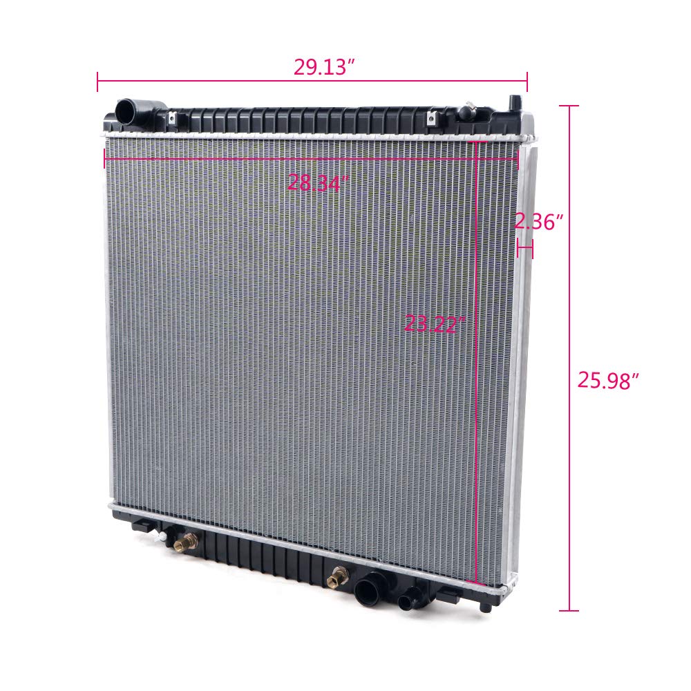 Compatible For Ford Excursion Expedition 1999-2005 F250 F350 F450 6.8L 7.3L Super Duty Aluminum Radiator