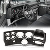 G-PLUS Dash Bezel W/Lower Column Cover with Storage Box Compatible with Chevy GMC Truck Blazer Suburban 1984-1987 without A/C & Wiper Switch Hole Black