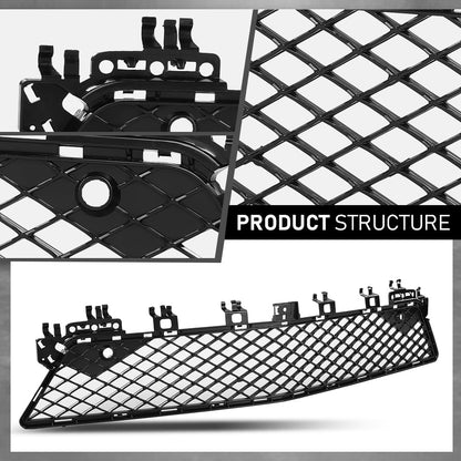 G-PLUS Bumper Grille Compatible with Benz C250 C300 C350 2012-2015,Fit For Models With AMG Styling Package 2048850853
