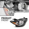 G-PLUS Headlight Assembly Fit Mazda CX-5 4-Door Sport Utility 2013-2016,Not Fit Factory HID/Xenon Right Side Front Headlamp,faros delanteros Clear Lens Chrome Houisng Amber Reflector