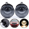 G-PLUS Fog Light Assembly Compatible with Dodge Dakota 2005-2009/ Fit Durango 2007-2009/Fit Jeep Commander 2006-2010/Fit Mitsubishi Raider Bumper Driving Fog Lamps Smoke Lens