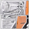 G-PLUS Headlights Assembly Compatible with Ford F150 2009-2014 Pair Left & Right Headlamps Assembly, Clear Lens Chrome Housing Amber Reflector, faros delanteros, DL3Z13008A DL3Z13008B