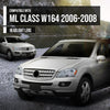 G-PLUS Headlight Lens Cover Compatible with Benz ML Class W164 ML320 ML350 ML500 ML550 ML63 AMG 2006-2008 Left & Right Pair Front Headlamp Lens Cover Clear