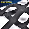 G-PLUS Webbing Nets Compatible with 2006-11 ATV Honda TRX450R 400EX 400X 300EX 300X,Replacement Nerf Bar Nets Black