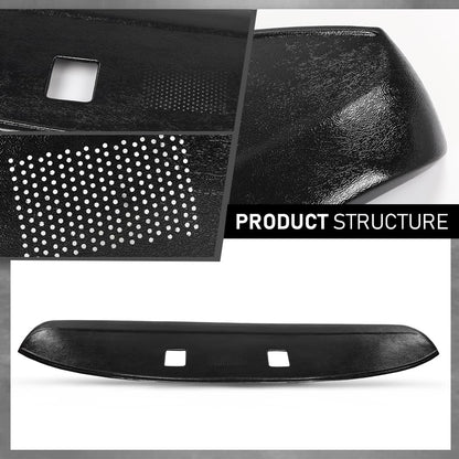 G-PLUS Dashboard Cover Compatible with Ford F100 1967-1972 Dash Cover Black
