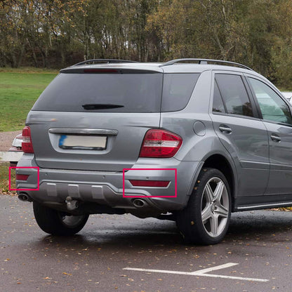 G-PLUS Rear Bumper Reflector Light LH & RH Side Compatible with Mercedes-Benz ML-Class W164 ML320 ML350 ML550 2007 2008 2009 1648200374 1648201574