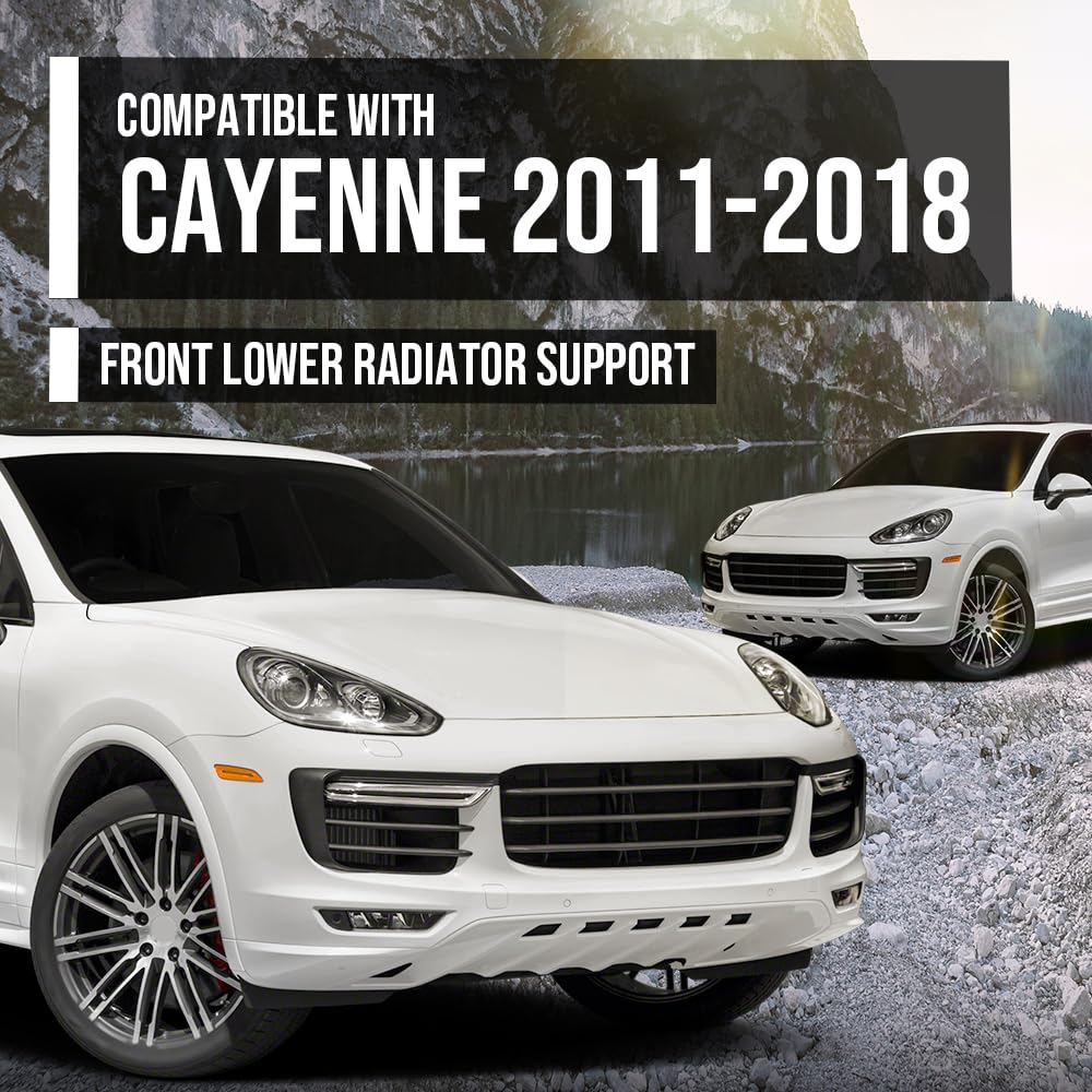 G-PLUS Front Lower Radiator Support Compatible with Porsche Cayenne 2011 2012 2013 2014 2015 2016 2017 2018 95850473100 Black