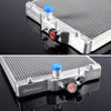 2 ROW 42MM Full Aluminum Racing Radiator Stop Leak Replacement For HONDA CIVIC EG EK DEL SOL INTEGRA B18C/B16A DOHC 1992-2000 32MM IN/OUT