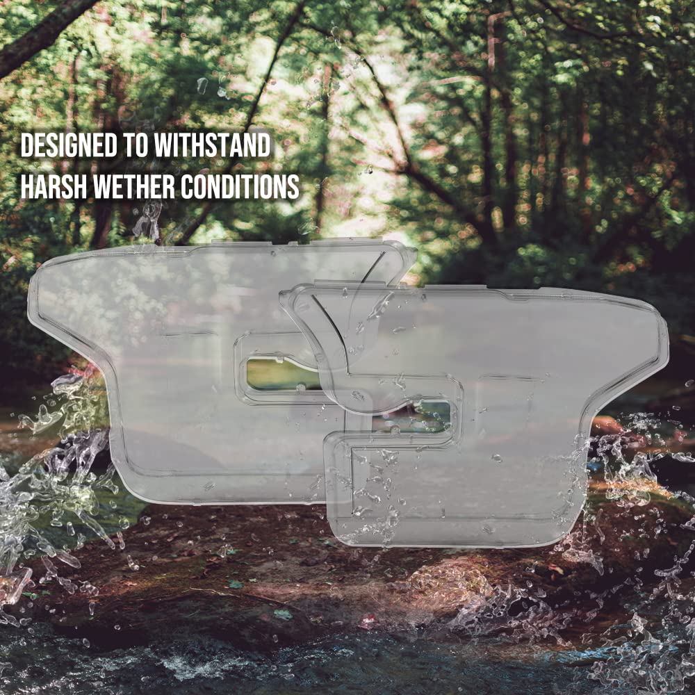 G-PLUS Headlights Headlamps Cover Left+Right Clear Compatible with 2015-2017 Ford F150 FO2502335, FO2503335, FO2502344