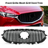 G-PLUS Front Upper Grille Grill Vent Trim Bar Compatible with Mazda CX-5 CX5 2017 2018 2019 2020 2021 ABS Black Mesh