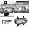 G-PLUS Front Bumper LED Fog Lights Lamps+Bracket Kit Compatible with Dodge Ram 1500 2019-2021 68273291AB