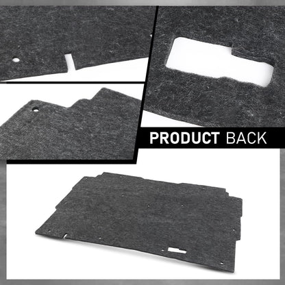 G-PLUS Hood Insulation Pad 1/2" with Clips Compatible with Chevy S10 1982-1993,Fit Chevy S10 Blazer 1983-1993 Black