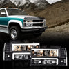 G-PLUS LED DRL headlights, Compatible with 1994 1995 1996 1997 1998 1999 2000 GMC C10 C/K C1500 bumper Headlamp, Clear lens Black Housing Clear Reflector