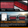 G-PLUS LED Trailer Steel Box Kit Rear Lights,Compatible With Trailer/Truck W/ 6" Oval Tail Light & 2" Marker Lamp (Red lens) Luces Traseras Brake LightsAssembly