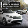G-PLUS Front Bumper Upper Grille Assembly With Camera Hole Compatible with Kia Sorento 2019-2020 86380-C5800, 86380C5800 Chrome Black