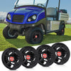 G-PLUS Golf Cart Wheel Covers Hub Caps 8" Black Compatible with EZGO, Club Car & Yamaha