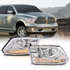 G-PLUS LED Bar Plank Headlights HEADLIGHTS | Fit Dodge Ram 1500 2500 3500 2013-2018 Projector Headlight Clear Lens Clear Housing Clear Reflector CH2503217 55277409AD Bumper Headlamps,faros delanteros Assembly