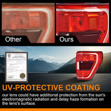 G-PLUS LED Tail Lights for Ford F150 XLT 2021-2023 Factory Incandescent Red Lens Product Details