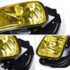 G-PLUS Front Bumper Fog Lights Assembly Compatible With Dodge RAM 1500 2009 2010 2011 2012 Yellow Lens Driving Fog Lamps w/Bracket + H10 12V 42W Halogen Bulbs