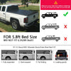 G-PLUS T4 Four-Fold Soft 5.8Ft Truck Tonneau Cover Replacement for 2007-2013 Chevy Silverado/GMC Sierra,Extra Short Bed 5'8" Black
