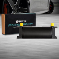 G-PLUS 13 Row Oil Cooler for Universal 10AN AN10 Aluminum Black