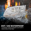 G-PLUS LED Bar Plank Headlights HEADLIGHTS | Fit Dodge Ram 1500 2500 3500 2013-2018 Projector Headlight Clear Lens Clear Housing Clear Reflector CH2503217 55277409AD Bumper Headlamps,faros delanteros Assembly