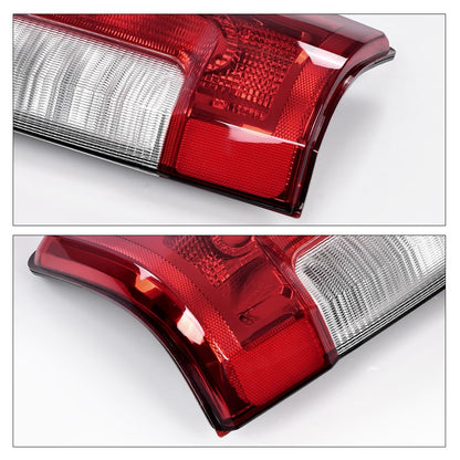 G-PLUS Tail Lights Assembly Compatible with Ford F250 F350 Super Duty 2017 2018 2019, Left & Right Rear Lamps Assembly, Red Lens Chrome Housing, FO2800256 HC3Z13405D