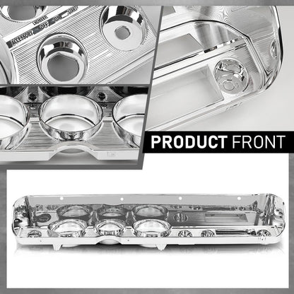 G-PLUS Dash Bezel Compatible with 1965 Chevy Chevelle El Camino with A/C Silver