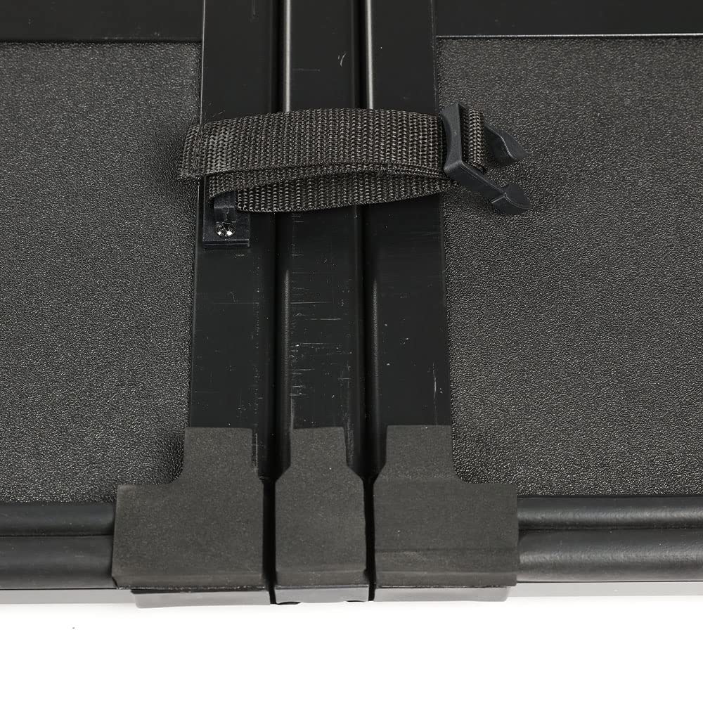 G-PLUS T3 Tri-Fold Hard Lock 5.8Ft Truck Tonneau Cover Compatible with 2014-2018 Chevy Silverado/GMC Sierra 1500 | 5'8" Folding Short Bed Lock