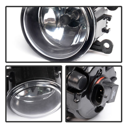 G-PLUS Right And Left Side Fog Light Lamps Compatible with Assembly With H11 Bulbs Compatible with Ford Acura Compatible with Honda For Suzuki For Lincoln For Jaguar