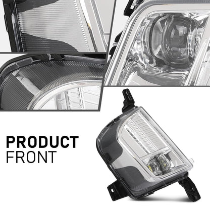 G-PLUS LED Fog Light Driving Lamp Right Side Clear Compatible with Ford Edge 2019-2024 PKT4B-15B242-AD, PKT4B15B242AD