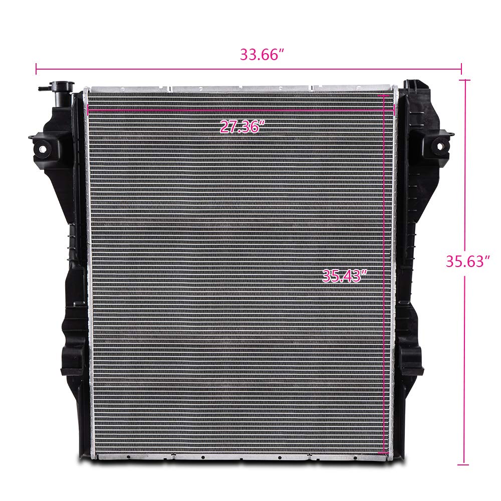 New Aluminum Radiator Compatible For Dodge 2010-2012 Ram 2500 3500 4500 5500 6.7L Diesel Pickup