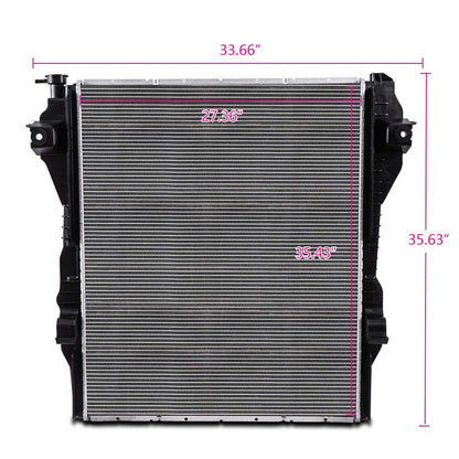 New Aluminum Radiator Compatible For Dodge 2010-2012 Ram 2500 3500 4500 5500 6.7L Diesel Pickup