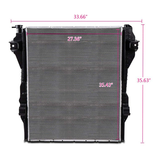 New Aluminum Radiator Compatible For Dodge 2010-2012 Ram 2500 3500 4500 5500 6.7L Diesel Pickup
