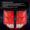 G-PLUS LED Tail Lights Brake Signal w/Bulbs Left and Right Pair Compatible with Dodge Grand Caravan 2011-2020 5182535AD 5182534AD CH2801199 CH2800199 Luces Traseras Rear Brake Lamps Assembly